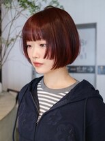 シオン(shion) ボブショート韓国ヘア顔周りレイヤーピンクベージュ_ba583231