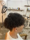 メンズマッシュ×ツイストスパイラルパーマ