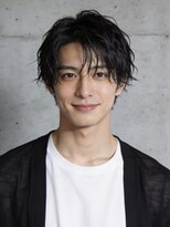 ノエルヘアー(Noel hair)&nbsp;韓国マッシュセンターパートダウンパーマニュアンスパーマウルフ