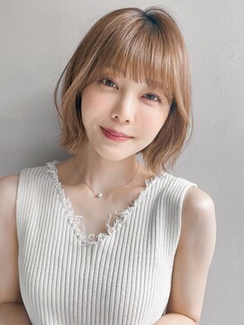 リヤン 表参道(lyann) レイヤーカット前髪20代30代40代◎薄めバング美髪結べるボブ