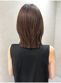 オリーブブラウンカラー×くびれボブ