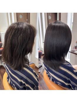 へあ＆めいく はいちゃーむの写真/【マンツーマン施術】受賞歴のある技術力と提案力◎極上美髪【髪質改善縮毛矯正】Synergyでお悩み解決★