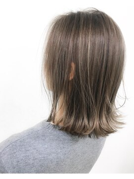 ケアシンサイバシ(CARE shinsaibashi) 8トーンアッシュベージュ×ハイライト