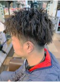 ツーブロックワイルドツイスト