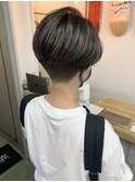 【cuzKLUB】カジュアルショート×コントラストアッシュ
