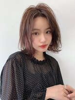 ワンス(Once)&nbsp;once ひし形シルエット 外ハネボブ デジタルパーマ by.加藤