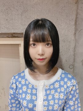 サロンドミルク 原宿(salon de MiLK) 【salon de MiLK 原宿】インナーシルベー×ショートボブ