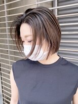 アルバム 渋谷パルコ(ALBUM) バレイヤージュ_チェリーブラウンフェミニンロング_ba358041