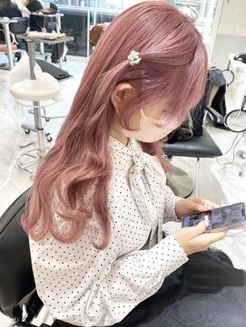 ランテルディ 渋谷(LANTERDIT) 【LANTERDIT】ペールピンク/ケアブリーチ/ペールカラー/Risa