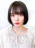 【Say.福岡】ミニボブ×ぱっつん前髪×顔周りレイヤー×前髪あり