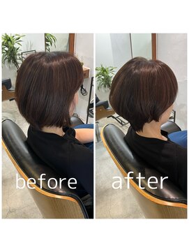スピカ(SPICA) 【ケアカラーコース】お客様施術事例