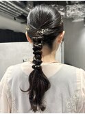【ヘアセット】編み下ろし