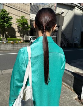 フェンヘアーアイス 中目黒(Fen.hair ici) 大人気！ドレスヘアダウンポニーテール二次会モテ髪大人美人