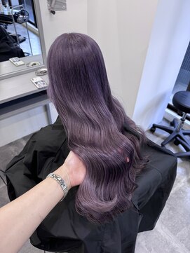 ペレ 栄店(PELE) デザインカラー/レイヤーカット/ウェットヘア/オリーブベージュ