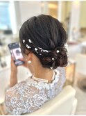うなじスッキリアップヘア！結婚式 二次会