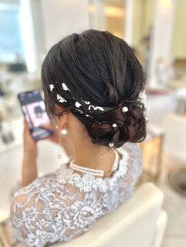 シャルム バイ アローズ 久留米店(CHARM BY AROSE) うなじスッキリアップヘア!結婚式 二次会