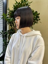 ハヤシ(HAYASHI) 愛され大人ミニボブ20代30代40代 透け感カラー春カラー前髪あり