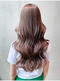 ロング顔周りレイヤー韓国ヘア美髪_ba342231