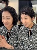 癖毛ショート縮毛卒業白髪ぼかし40代50代60代絶壁解消下村