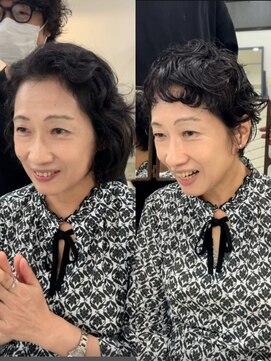 メモリーズ 銀座(Memories) 癖毛ショート縮毛卒業白髪ぼかし40代50代60代絶壁解消下村