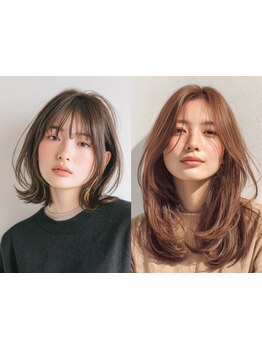 ブリーチなしでも“透明感のある艶髪”が叶う★トレンドカラーも豊富にご用意！艶感UPのご提案はお任せ◎