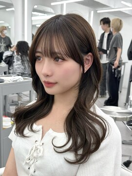 アマトウキョウ アユンチェ(AMA TOKYO×AYUNCHE) 前髪顔まわり韓国ヘアレイヤーカットサイドバンク2wayバンク韓国