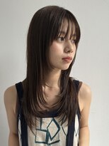 トリッカ 銀座(tricca)&nbsp;顔周りレイヤー/ロングレイヤー/ブラウンベージュ