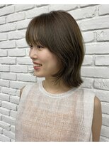 ディフィーノ 赤坂(DIFINO)&nbsp;レイヤーボブ/オリーブグレージュ/レイヤーカット/くびれボブ