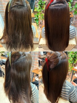 くせ毛改善ストレート