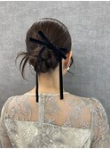 カチモリ/アップ/韓国風/結婚式/ヘアセット
