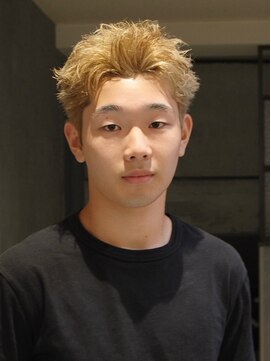 ボコカ(bococa) [kantamal指名]メンズスパイキーショートブリーチブロンド