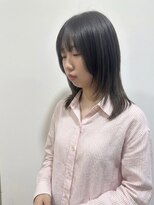 ヘアースタジオ ゼン カロン(Hair studio Zen kalon) ミディアムハッシュカット/ダークアッシュ20代30代40代50代