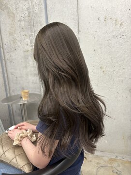 ウリ 横浜(uli) 【MIKU指名限定】透け感たっぷりオリーブグレージュ