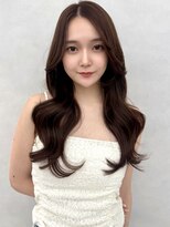 アッシュ 新杉田店(Ash)&nbsp;新杉田レイヤーカット韓国ダブルカラー顔周り前髪カットボブ