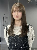 オアハカタ(oa hakata)&nbsp;ヘーゼルベージュ/ロングレイヤー/レイヤーカット/博多