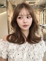 シティ オモテサンドウ(CITY omotesando)&nbsp;ミディアムレイヤー×ハニーベージュ【平山晶也】