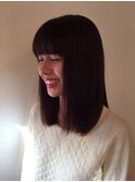 ストレートロングボブ