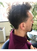 アップバングメンズベリーショート