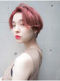グレープピンク 小顔ショート 似合わせカット☆