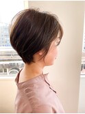 【Elsa元町・三宮】エメラルドマットブラウン×ミニショート