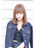 大人可愛い×ツヤ感Ｃカールツヤ感ミディ  [トリートメント]