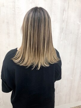 ラッズプラスエイチ(Lads+h) 【Lads+h 】エアタッチ　バレイヤージュ　ベージュ