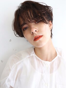 オーサム(AWESOME) 《AWESOME》ココアブラウン◎フリンジ　マッシュショート