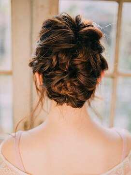 カラーサロンビスカリア 相模原エリア 淵野辺駅店(Color salon Biscaria) 大人かわいい☆結婚式☆編み込み[淵野辺/淵野辺駅]