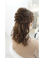 ヘアアンドメイクジップ恵比寿 (Hair＆Make ZIP)&nbsp;編み込みハーフアップ　ヘアセット