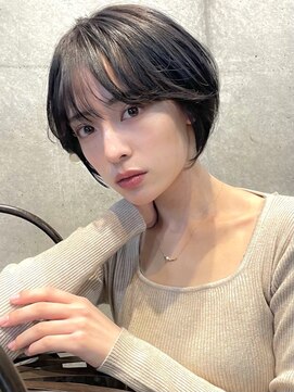 ブラウン(Brown) 小顔にみえる大人ショート