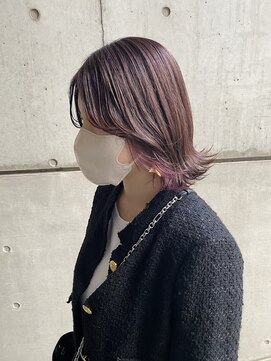 ヘアーデザイン アルエ(HAIR×design ARUE) 【YUGO】インナーカラー×ピンク