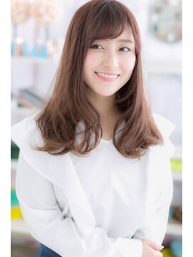 ミック ヘアアンドビューティー 大山店(miq  Hair&Beauty) ミルクティーピンク大人かわいいエアストレートa1
