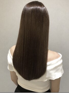 ルーブ(Roove) ディープベージュ×うるツヤ感ロングスタイル