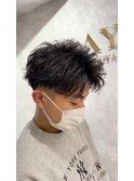 無造作リバースアップバングショート